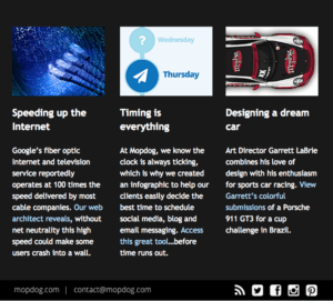 end newsletter